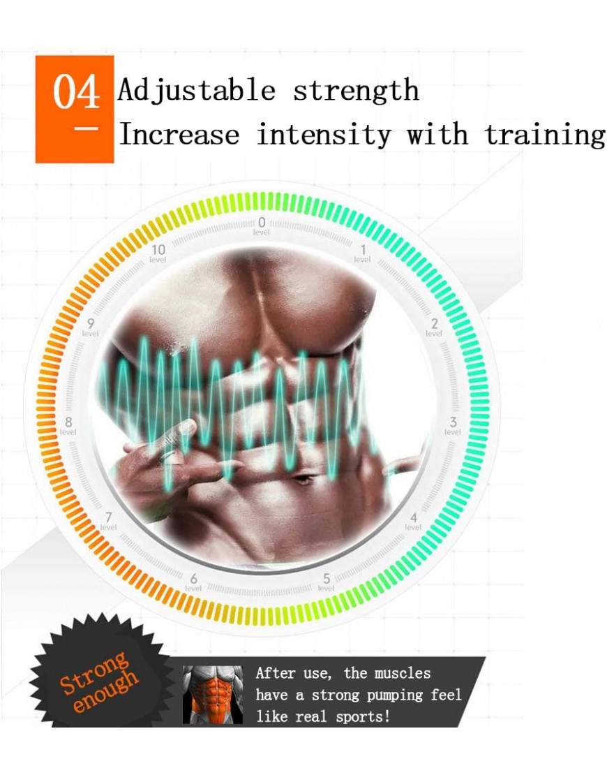JINMM Muskelstimulator Bauch EMS Muscle Trainer Stimulator Abdominal Workout Abdominal Muskeln Mit 3 In 1 USB Wiederaufladbar Für Männer Frauen - BUJPPJ7M