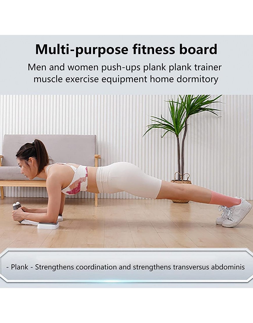 Eolaks Plankenbrett Verstellbares Push-Up-Fitnessbrett mit LED-Display-Timer,Plank Bauchmuskeltrainer für Heimtraining und Home Gym Zubehör - B0BKP6WR2M
