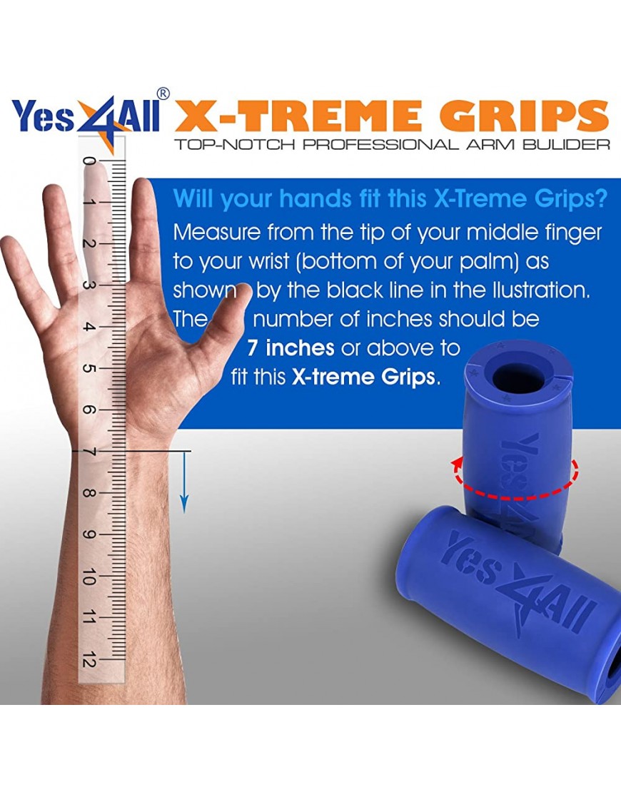 Yes4All Xtreme Grip Dick Bar Muscle Builder - B01N9TS503